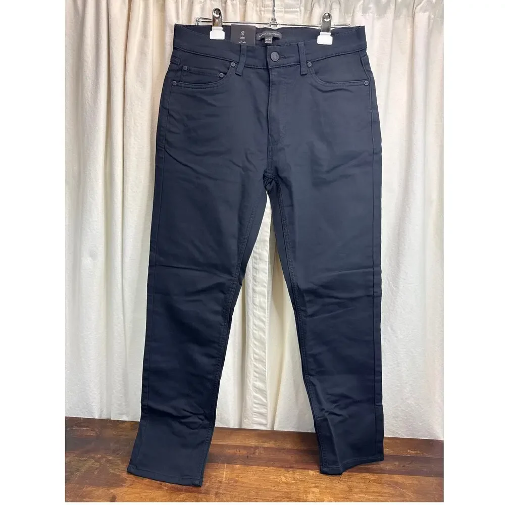 Banana Republic NWT Black 5-Pocket Slim Pant Men Size 30x30 (Measuring 30 x 28)
